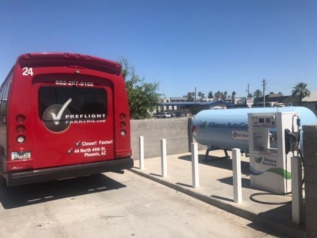 PreFlight Airport Parking Shifts Ford E-450 Shuttles to Propane Autogas