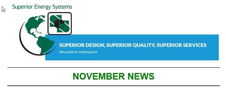 Superior Energy Systems November News