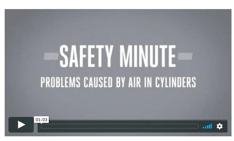 PERC Safety Minute: Problems Air Can Cause in Cylinders